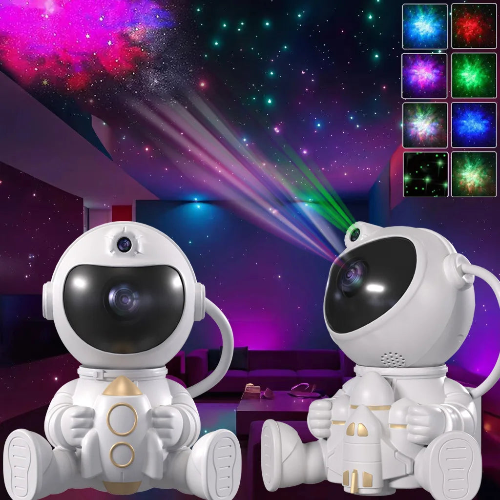 Rocket Astronaut LED Star Galaxies Projector