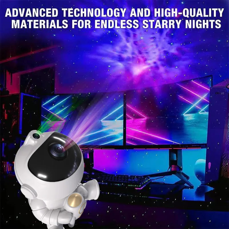 Rocket Astronaut LED Star Galaxies Projector