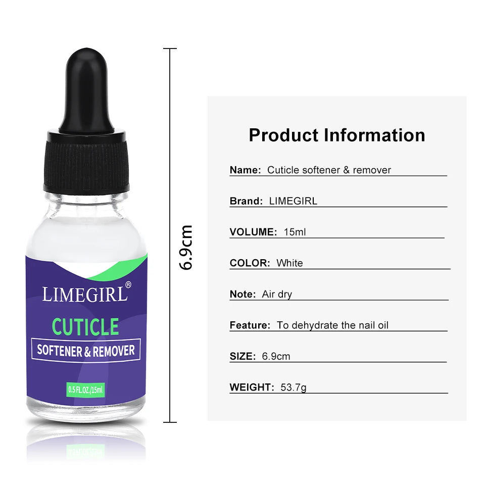 LIMEGIRL 15ml Nail Care Cuticle Regenerating Oil Preventative Nail