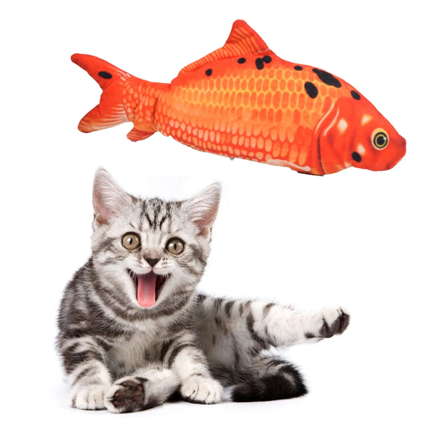 Cat Toys Fish USB Charger Fish Interactive Toy Realistic